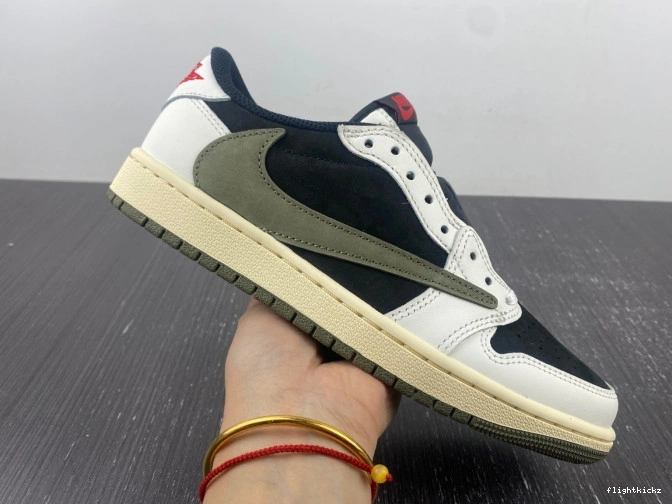 Olive Air Low WMNS 1 Jordan OG x Scott Travis DZ4137-106 0821